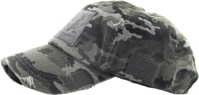 KBETHOS Flag USA America Military Thin Blue Line Thin Red Line Vintage Distressed Baseball Cap Dad Hat Unisex Adjustable…
