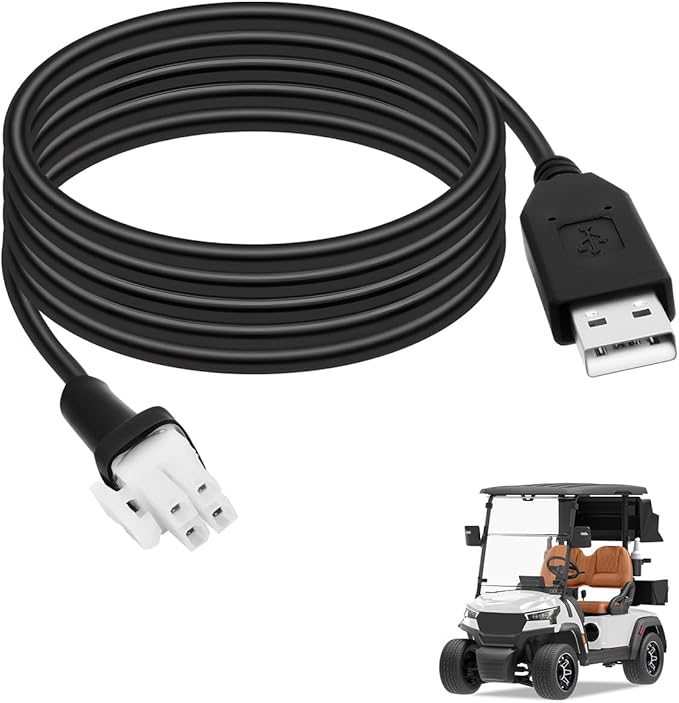 6Ft USB Programming Cable 6' Fit for ICON EV Golf Carts 2022 2023 2024