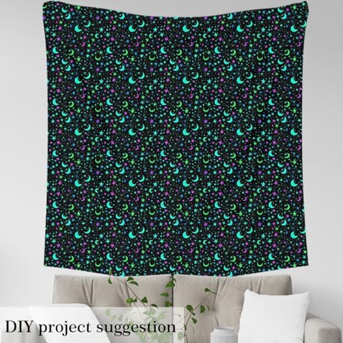 jejeloiu Moon Sun Fabric by The Yard Soft 3 Yards