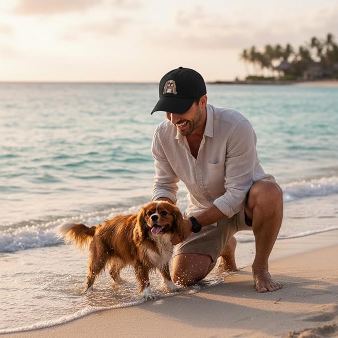 Pet Dog Lover Gifts,Embroidered Dog Baseball Hats for Men Women Dad Mom