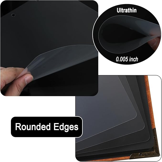 30 Sheets 9.84 x 10.24" Clear Insert Page Protectors Film - Image 6