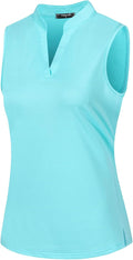 Womens Sleeveless V Neck Golf Polo Shirts