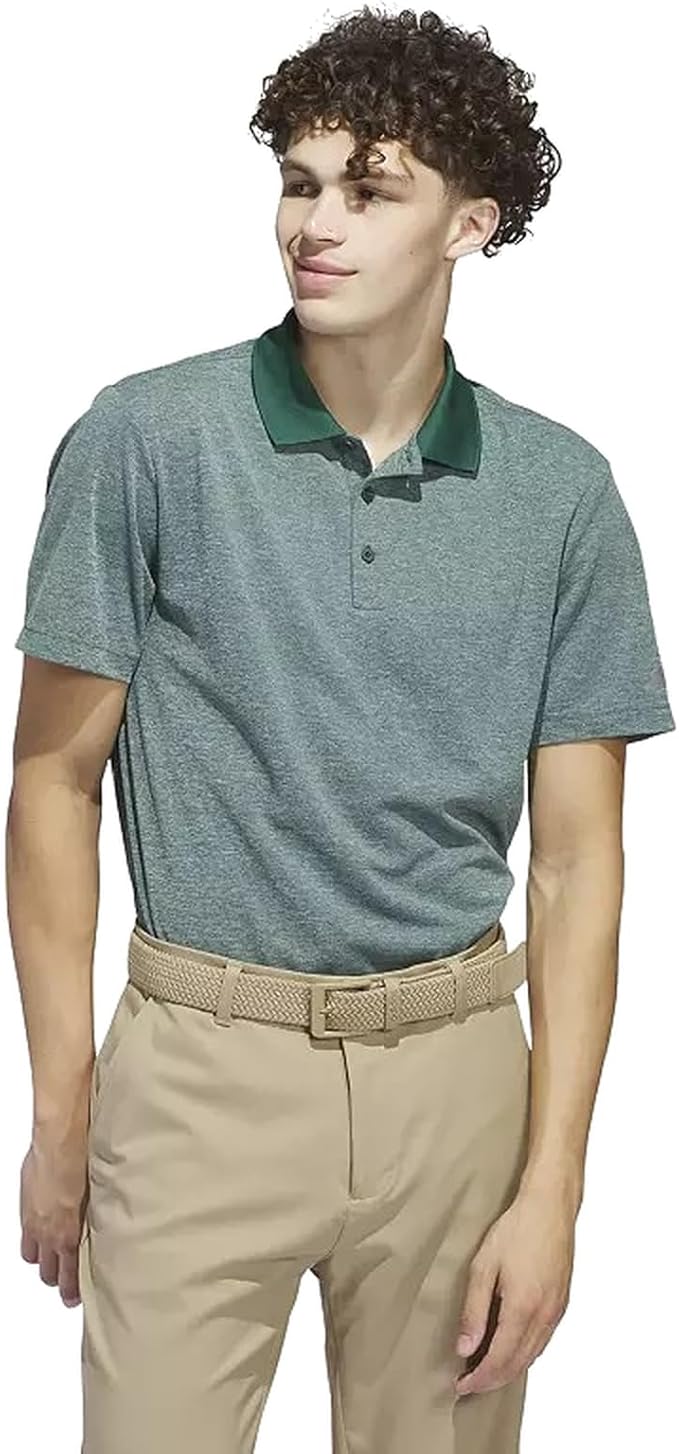 adidas Men's Performance Heathered Polo Shirt