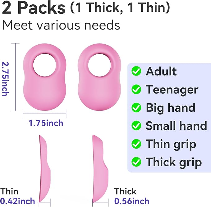 2 Pack Baseball Thumb Guard for Pro Batters, Hitter Swing Training Aid, Thumb Guard Baseball & Softball Baseball Batting Grip Baseball Accessories Baseball Training Equipment Reduce Bat Sting