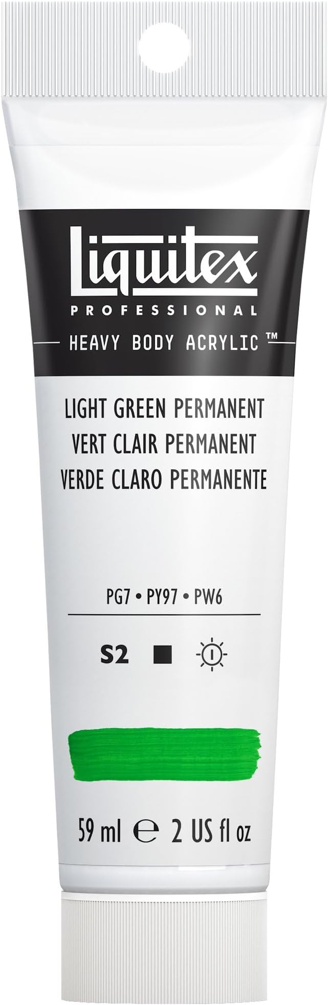 Liquitex Professional Heavy Body Acrylic Paint, 2-oz Tube, Light Green Permanent by Liquitex