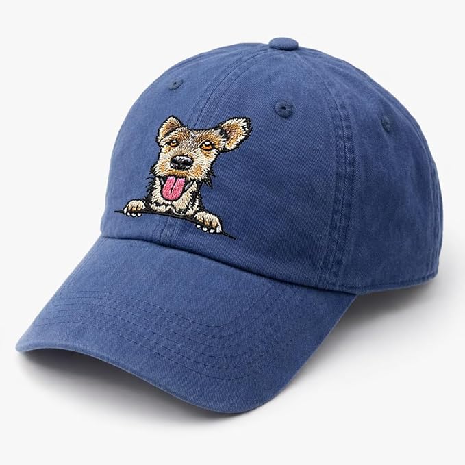 Pet Dog Lover Gifts,Embroidered Dog Baseball Hats for Men Women Dad Mom