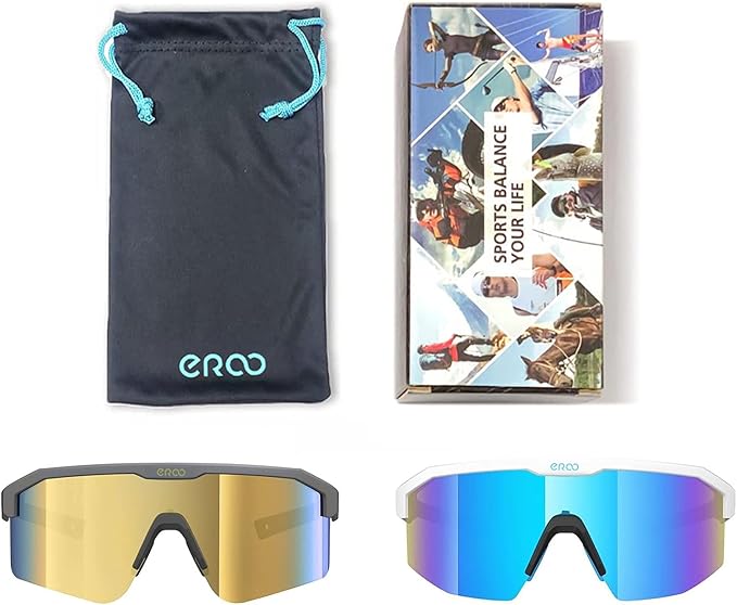Eazyrun Youth Kids Polarized Sports Sunglasses for Age 8-12 Softball Baseball Cycling Glasses UV Protection for Girl Boy