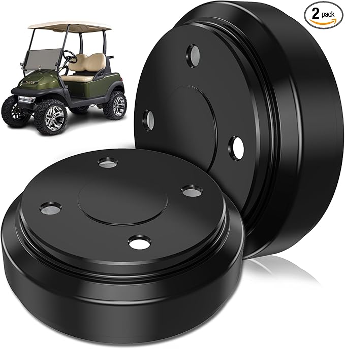 Club Car Brake Drums, Golf Cart Brake Hubs for Club Car DS(1995-UP) &Precedent (2004-UP) Gas&Electric Golf Cart Models, OEM# 101791101, 2PCS