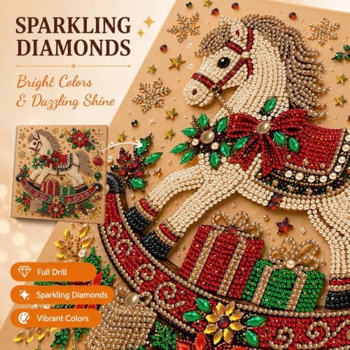 Reofrey DIY Halloween Pearl Art Kits for Adults, 5D Diamond Art Kits B04