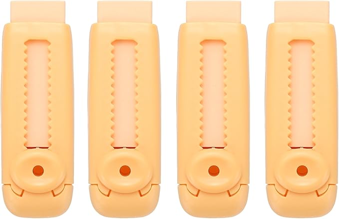 PATIKIL 4 Pack Erasers, Sliding Retractable Eraser Push Pull Cute Pencil by PATIKIL