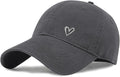 Pairxily Vintage Heart Embroidered Baseball Cap Distressed Adjustable Hat for Women Low Profile Dad Hats Unisex Cotton Cap