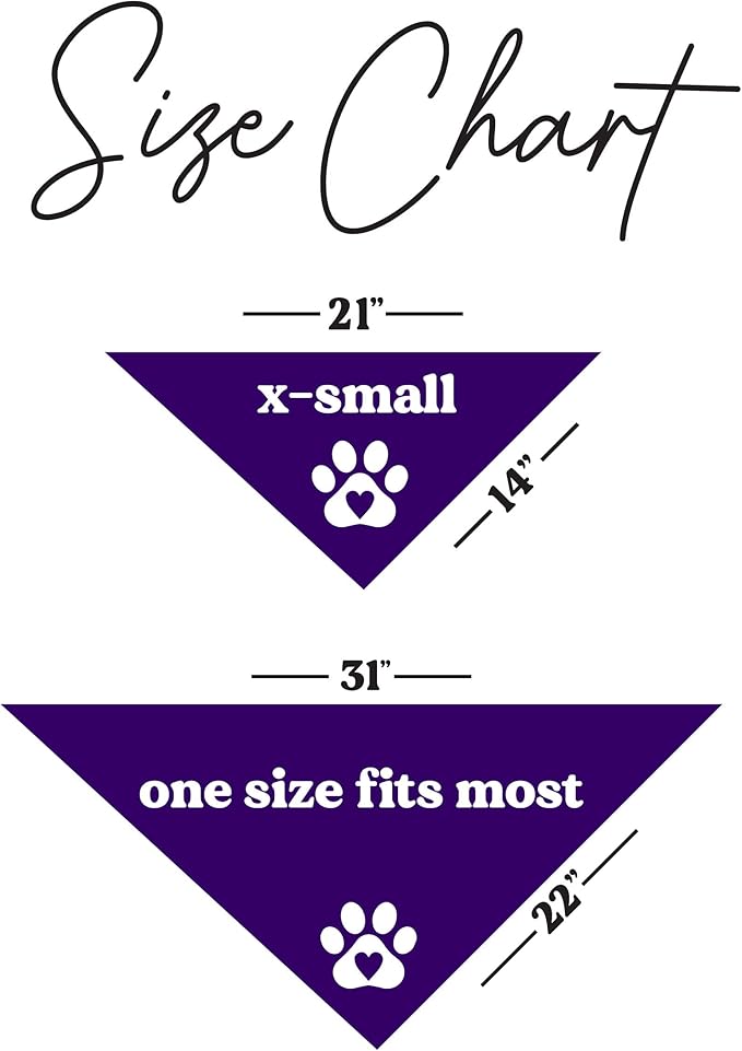 Game Day Dog Bandana | 100% Cotton Adjustable Triangle | Made in USA | Baseball| Sports | Biggest Fan | Game Day | Purple, X-Small (1054)