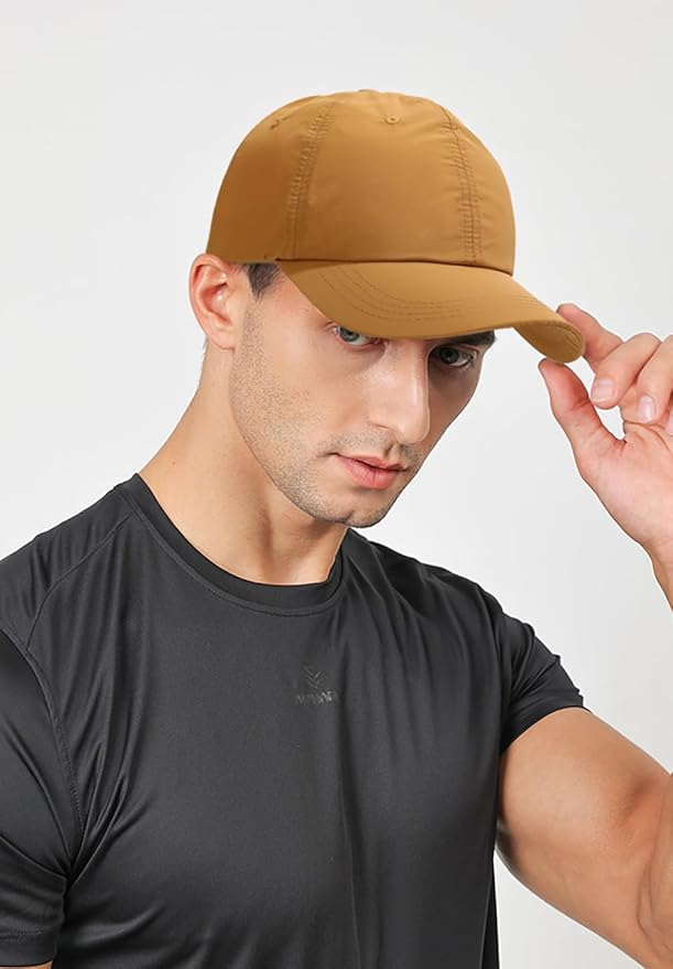 Malaxlx Waterproof Baseball Cap for Men Women Breathable UPF50+ Sport Outdoor Caps Quick Dry Adjustable Rain Hat