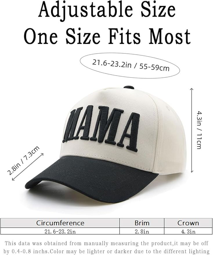Womens Mama Trucker Hat, Vintage Snapback Mom Baseball Cap, Trendy New Mom Gifts Mothers Day Outfits for Mommin