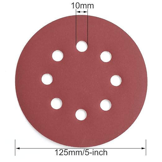 5-Inch 8-Hole Hook and Loop Sanding Discs, 600/800/1000/1200/1500/2000 Fine - Image 5