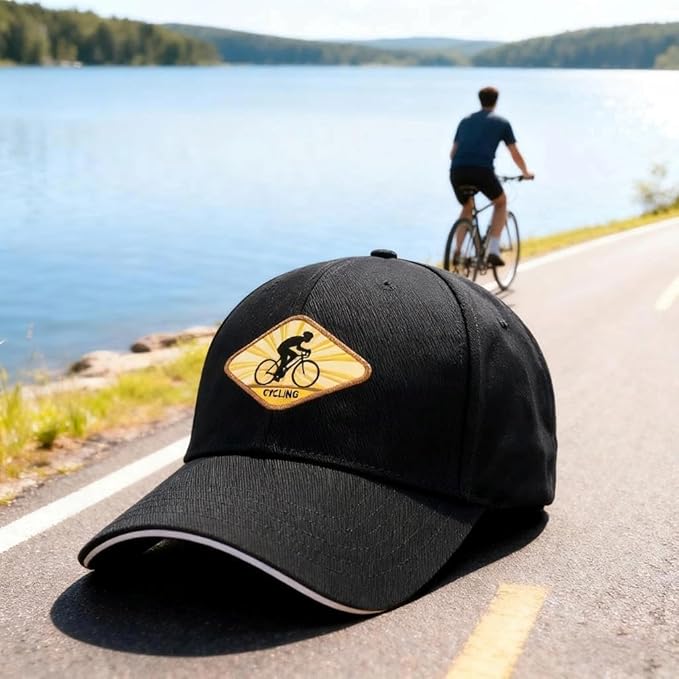 Embroidered Baseball Cap for Men Women, Breathable Cotton Adjustable Hat, Various Patterns for Casual Daily Outfits