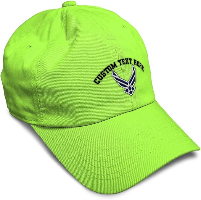 Speedy Pros Soft Baseball Hat Embroidered Dad Hat Air Force Emblem Embroidery Men & Ladies Baseball Cap Cotton