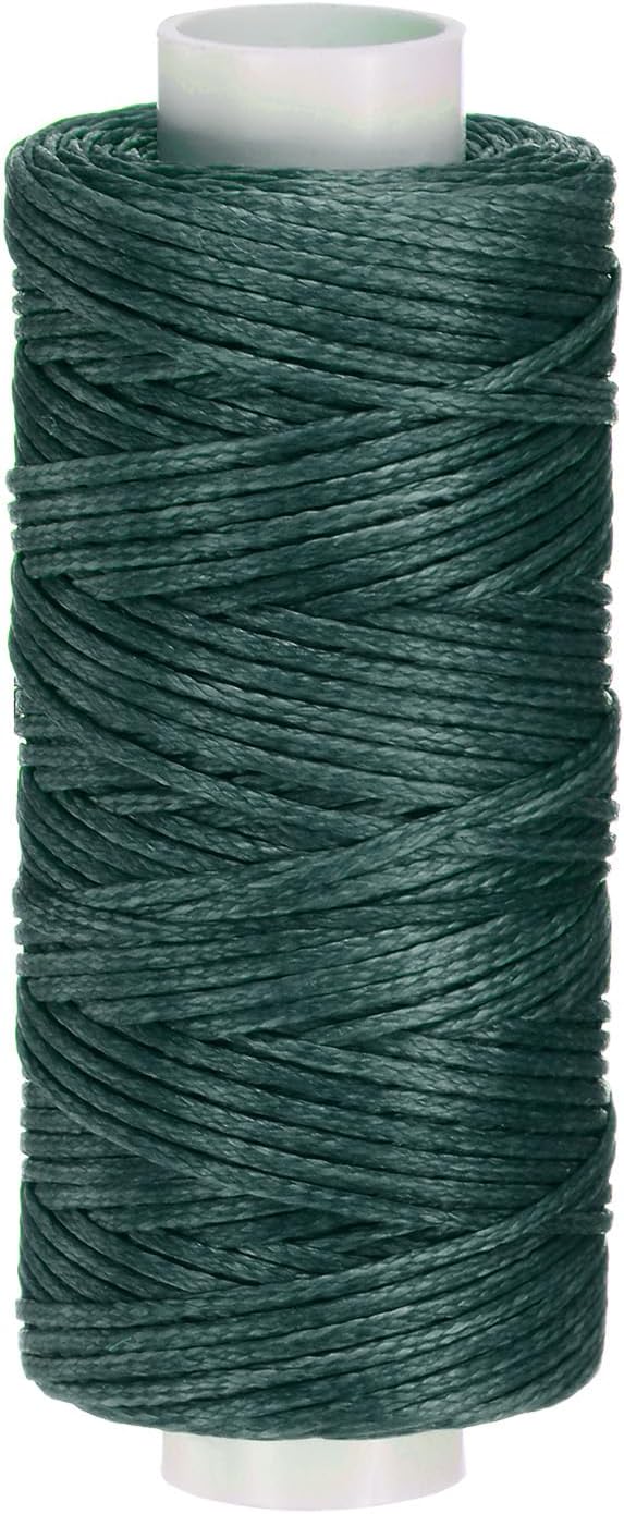 uxcell Leather Sewing Waxed Thread, 55 Yards / 50m 0.8mm 150D Flat Polyester by uxcell