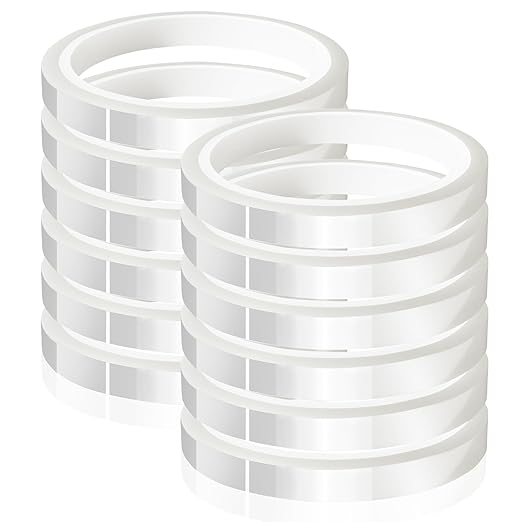 12 Rolls 10mm x33m Clear Heat Tape, Transparent High Temperature Heat Resistant by MEBMIK