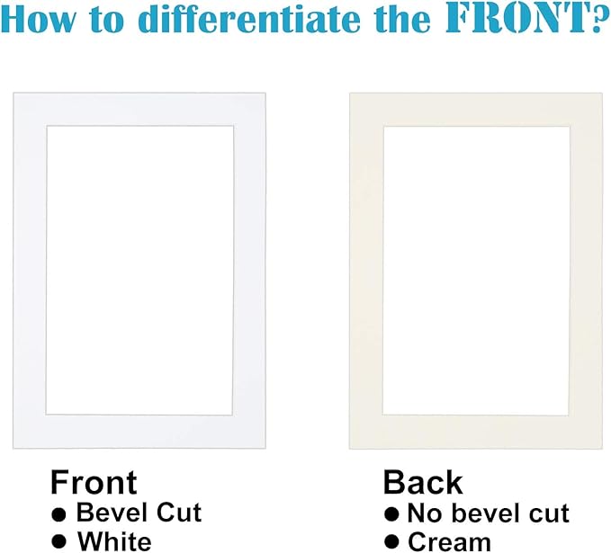 Egofine 4x6 White Picture Mats Pack of 14, Frame Mattes - Image 5