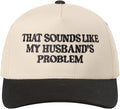 MIRMARU Two-Tone Vintage Canvas Trucker Hats for Men & Women, Adjustable Size Baseball Caps with Trendy Embroidered Design