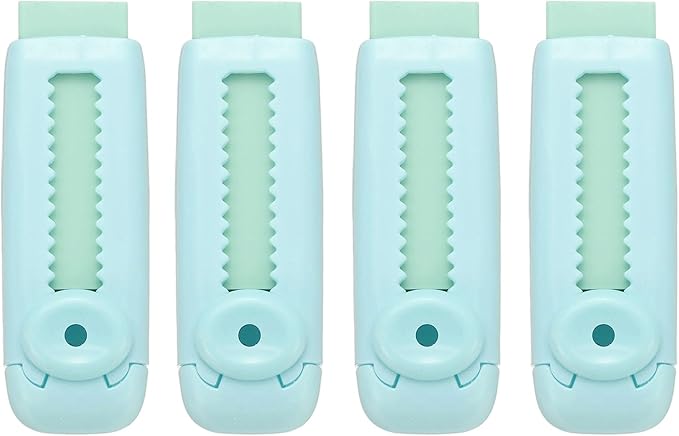 PATIKIL 4 Pack Erasers, Sliding Retractable Eraser Push Pull Cute Pencil by PATIKIL