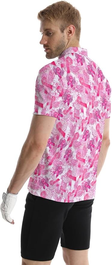 Mens Golf Shirts Golf Polo Shirts for Men Short Sleeve Polo Shirts Golf Gifts