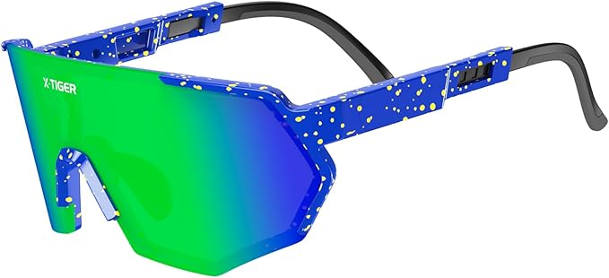 X-TIGER Polarized Youth Baseball Sunglasses UV400 Kids Sunglasses Boys Girls 8-12 Youth for Softball Cycling Sports Glasses