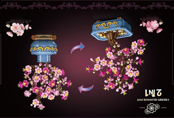 HOGOKIDS Flowers Cherry-Blossom Bonsai Building Set - 2 in 1 Artificial Bonsai - Image 13