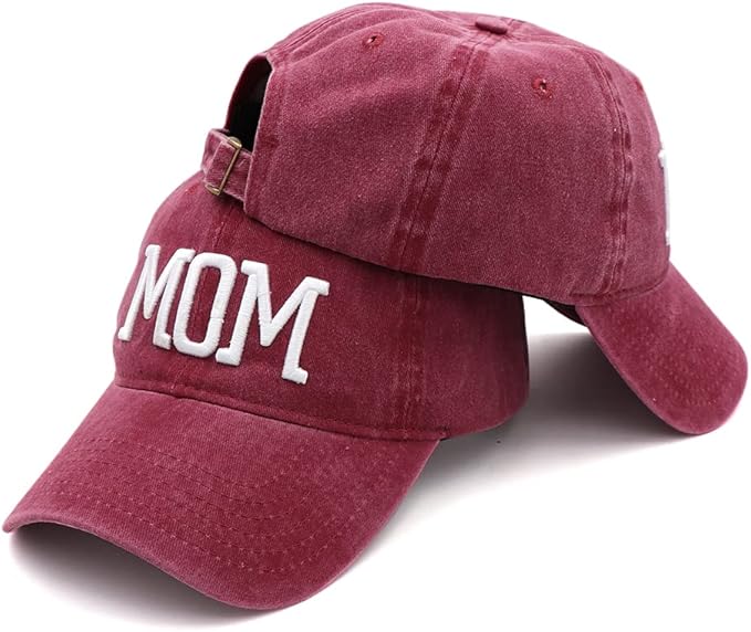 Mom and Dad Hats New Mom Gifts Embroidered Hats for Men Women Adjustable Baseball Cap New Parents Gifts for Couples