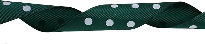 Polka Dot Grosgrain Ribbon 25 Yard Each Roll 100% Polyester - Image 3