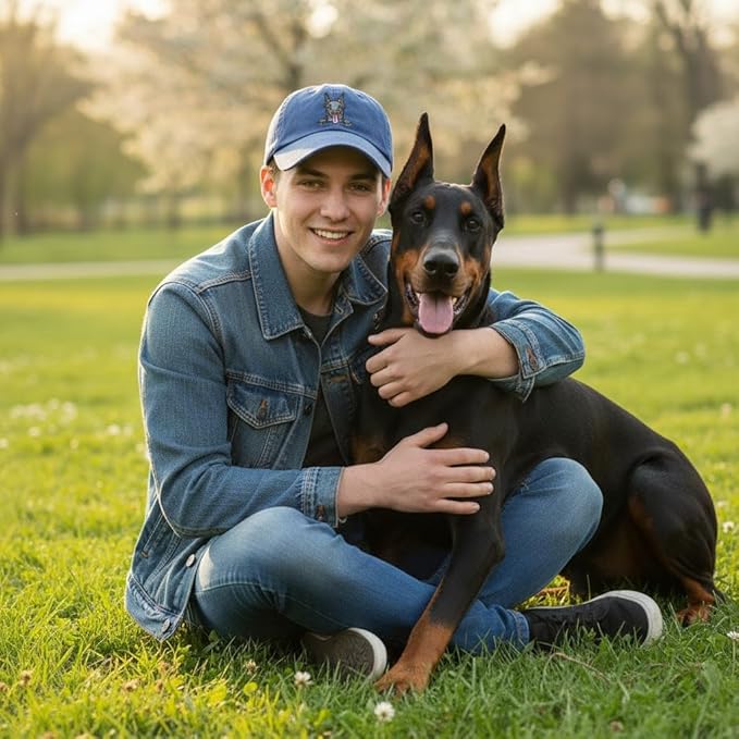 Pet Dog Lover Gifts,Embroidered Dog Baseball Hats for Men Women Dad Mom