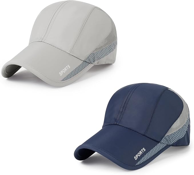 Running Hat Mesh Baseball Cap Unstructured Sports Cap Outdoors Sun Hat for Men Women