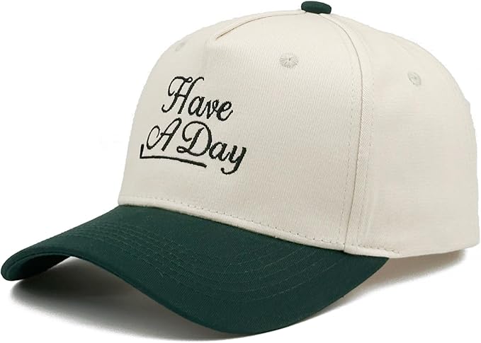 Embroidered Baseball Cap, Cotton Dad Hat, Fun & Heartfelt Stitching, Adjustable Casual Outdoor Hat for Men Women