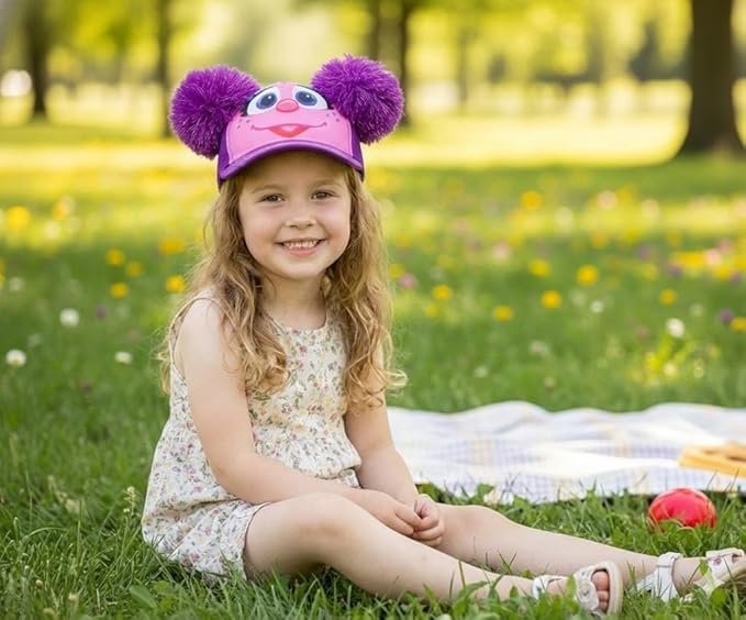 Sesame Street Baseball Cap, Toddler Hats for Boys & Girls Ages 2T-4T, Adjustable Kids Baseball Caps