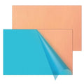 2PCS Copper Sheet, 8” x 12”, 24 Gauge, Double-Sided Attached Film Copper Plates by HNBun
