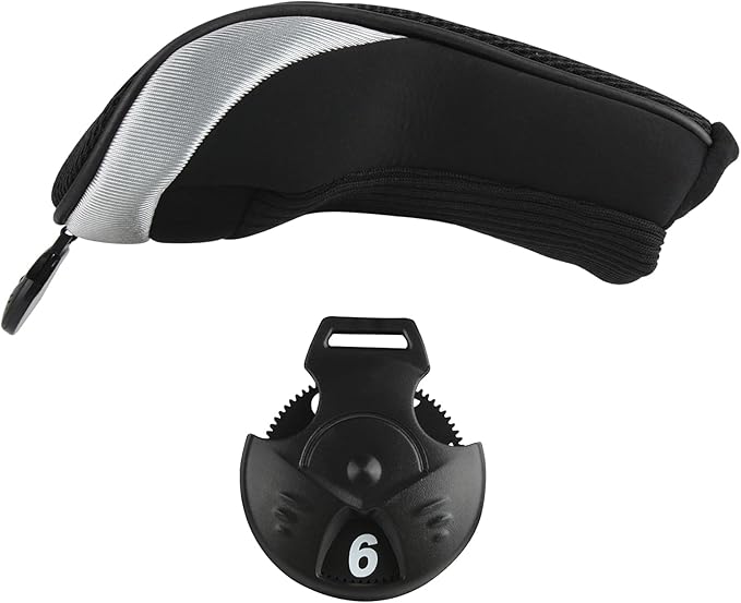 Andux Mesh Golf Hybrid Club Head Covers with Dial Number Tags, 4pcs/Set