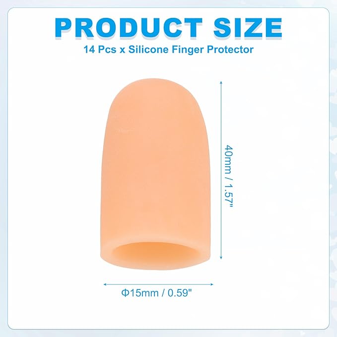 PATIKIL Gel Finger Cots 1.8"x0.67" - Image 2