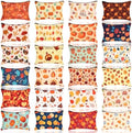 Meanplan 24 Pcs Fall Makeup Bags Gift, Thanksgiving Day Cosmetic Bag Bulk