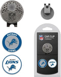 Team Golf NFL Golf Cap Clip with 2 Removable Double-Sided Enamel Magnetic Ball Markers, Attaches Easily to Hats