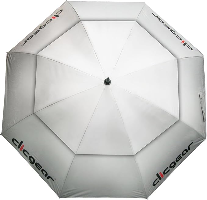 Clicgear Double-Canopy 68” Wind Resistant Umbrella for Sun and Rain