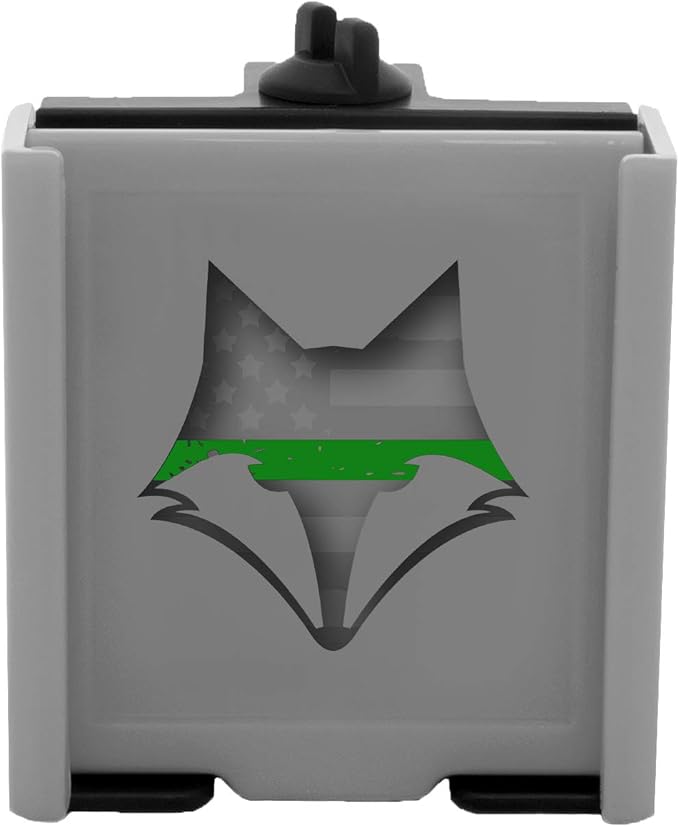 DESERT FOX GOLF Phone Caddy – American Flag Golf Cart Phone Holder – Secure Velcro Mount, One-Hand Access, Universal Fit, Patriotic Golf Accessories (Green Line)