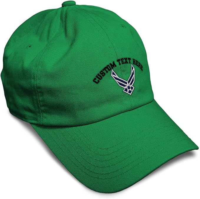 Speedy Pros Soft Baseball Hat Embroidered Dad Hat Air Force Emblem Embroidery Men & Ladies Baseball Cap Cotton