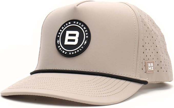 BRIMZ Outdoor Performance Hat - Water & Sweat Resistant Hats - Breathable & Moisture-Wicking Snapback