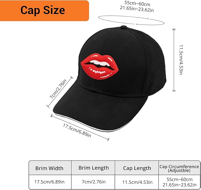 Embroidered Baseball Cap for Men Women, Breathable Cotton Adjustable Hat, Various Patterns for Casual Daily Outfits