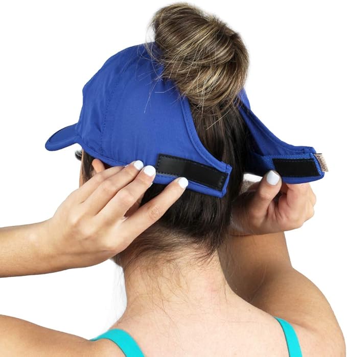 Ponyflo Women’s Ponytail Baseball Cap, Patented Active Feather-Light Hat with Open Back