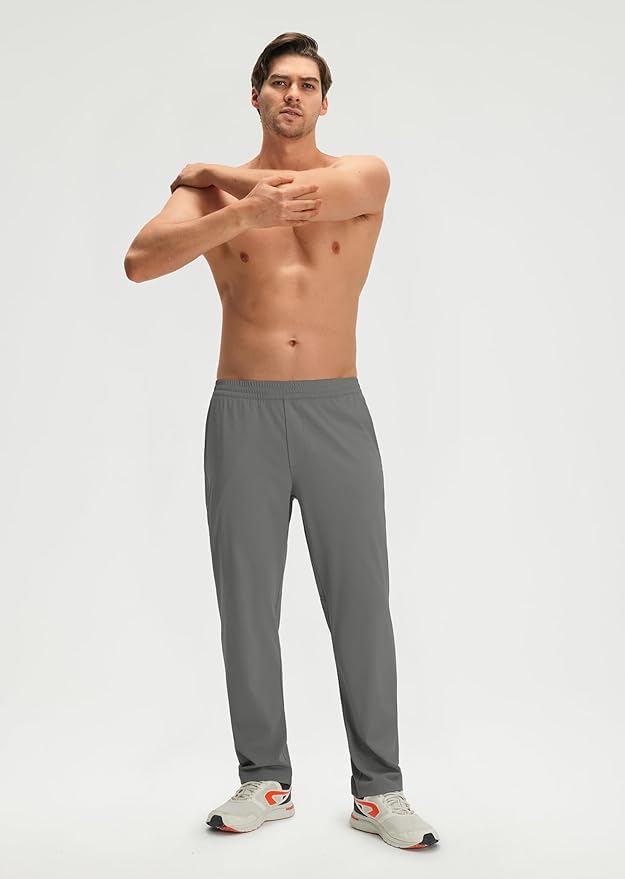 M MAELREG Sweatpants for Men with Pockets Stretch Joggers Lightweight Track Pants for Running Golf Mens Sweatpants Joggers