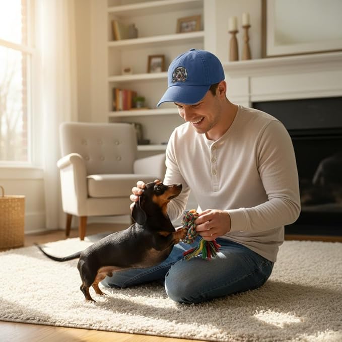 Pet Dog Lover Gifts,Embroidered Dog Baseball Hats for Men Women Dad Mom