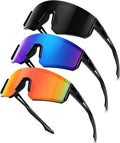 SEKKAF Youth Baseball Sunglasses for Boys Girls Age 6-12 Softball Cycling Sports Sunglasses for Kids Lightweight Frame