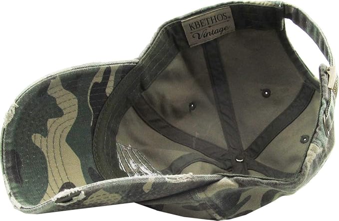 KBETHOS Flag USA America Military Thin Blue Line Thin Red Line Vintage Distressed Baseball Cap Dad Hat Unisex Adjustable…